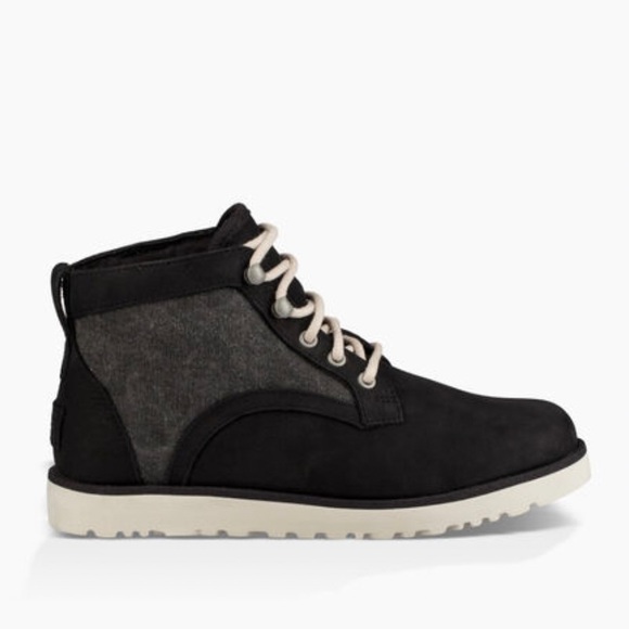 UGG Bethany Canvas Boot Water Resistant Chukka Boot Black and Gray Size 7.5 - Picture 2 of 13